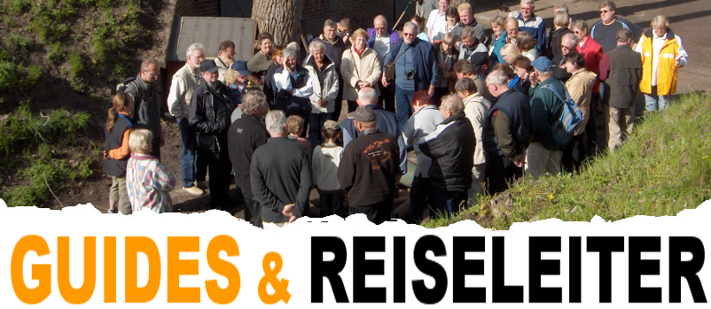 Guides und Reiseleitung hier mit Gruppe in der Festung Swinemünde